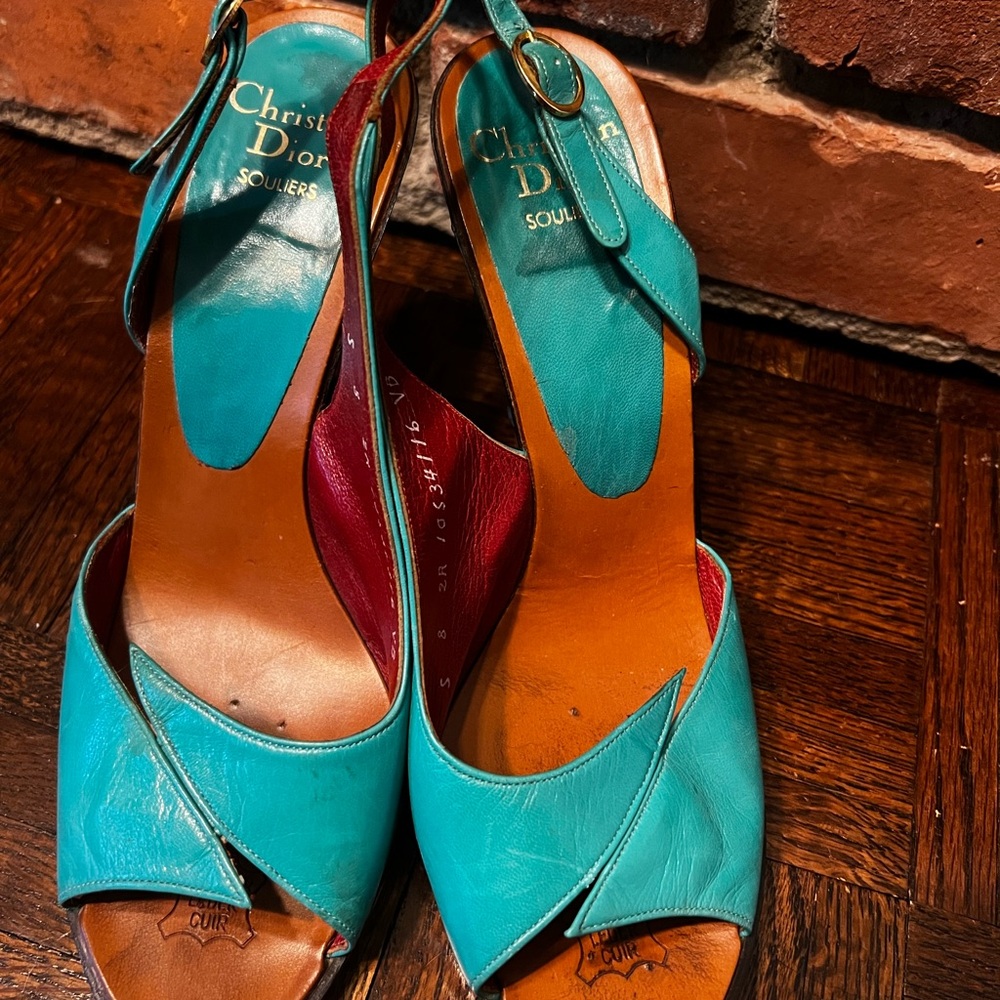 Dior Women's Teal Heels